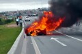 Foto 3 Se vuelve a incendiar una Ferrari 458 Italia. foto 1