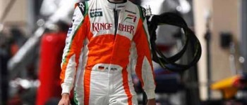 Adrian Sutil penalizado con tres posiciones en parrilla