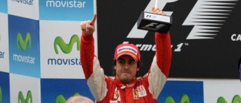 Alonso: 5 carreras, 5 podios obligados
