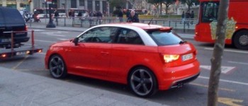 Audi A1 S rodando por las calles de Barcelona