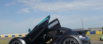 Citroën Survolt Concept sobre el asfalto de Le Mans.