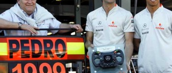 De la Rosa recibió un reconocimiento de parte de  Mclaren-Mercedes