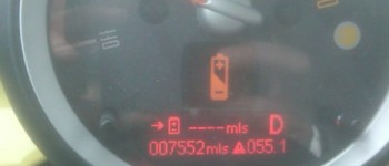 El Mini E muestra un pobre rendimiento en clima frío.