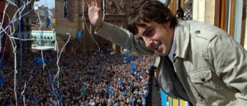 Fernando Alonso visita Oviedo y cumple dos grandes sueños