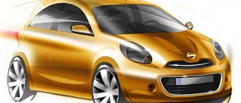 Nissan muestra las líneas de su primer auto global. Nissan muestra las líneas de su primer auto global.