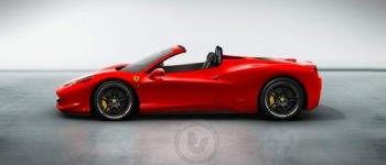 Render del Ferrari 458 Spider