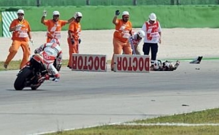 Foto: Trágico accidente en Moto2, muere Shoya Tomizawa