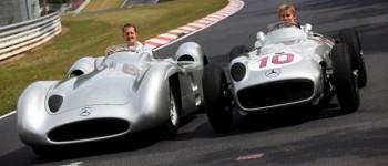 Schumacher y Rosberg probaron las verdaderas Flechas de Plata
