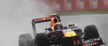 GP Bélgica 2011, Libres 3: otra vez lluvia, otra vez Webber
