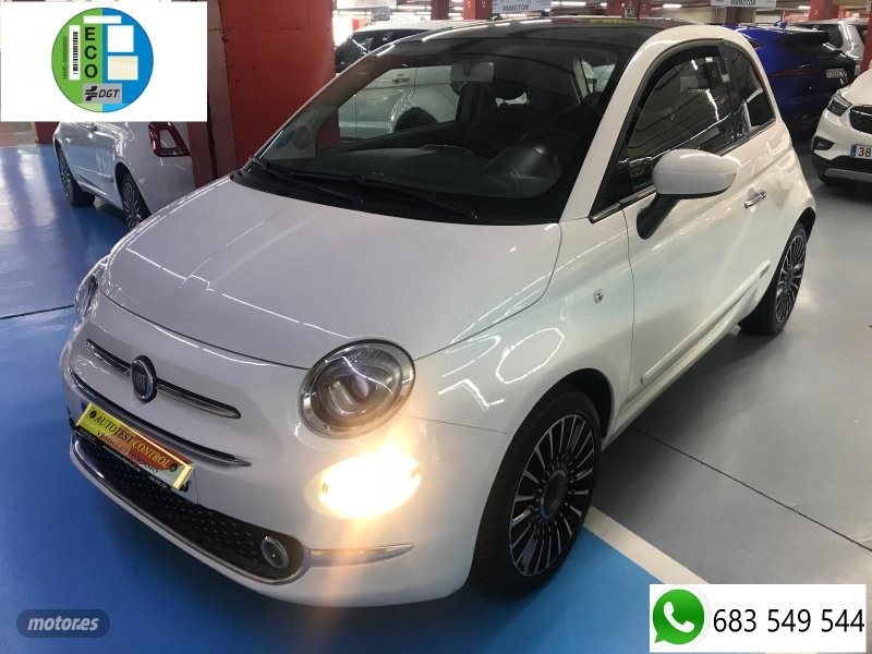 Fiat 500 1.2 8V 70cv HIBRIDO LOUNGE GLP de 2017 con 53.000 Km por 9.900 EUR. en Barcelona