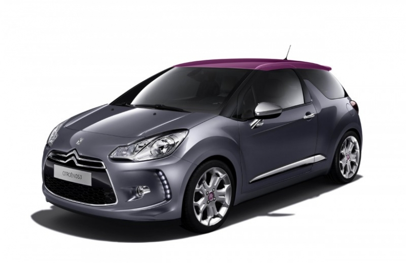 en negro y rojo recortar Coche Tapetes 10 CITROEN DS3