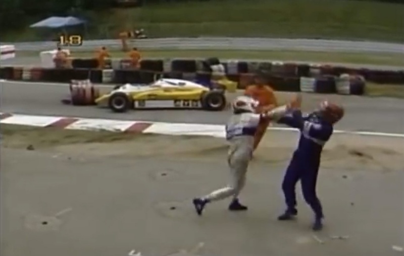 Resultado de imagen de Piquet la tomó con Salazar en Alemania 1982