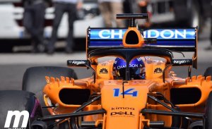 Alonso sufre tras problemas en los frenos: "Necesito más tiempo en el coche"