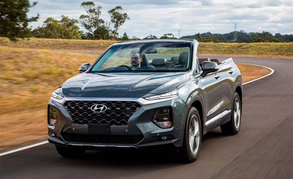 El nuevo Hyundai Santa Fe se convierte en un SUV descapotable de 7