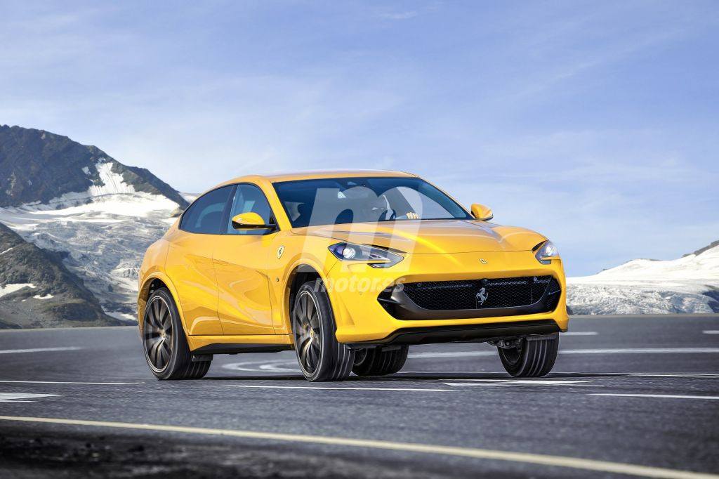 Nuevo render del Ferrari Purosangue basado en el frontal del 812