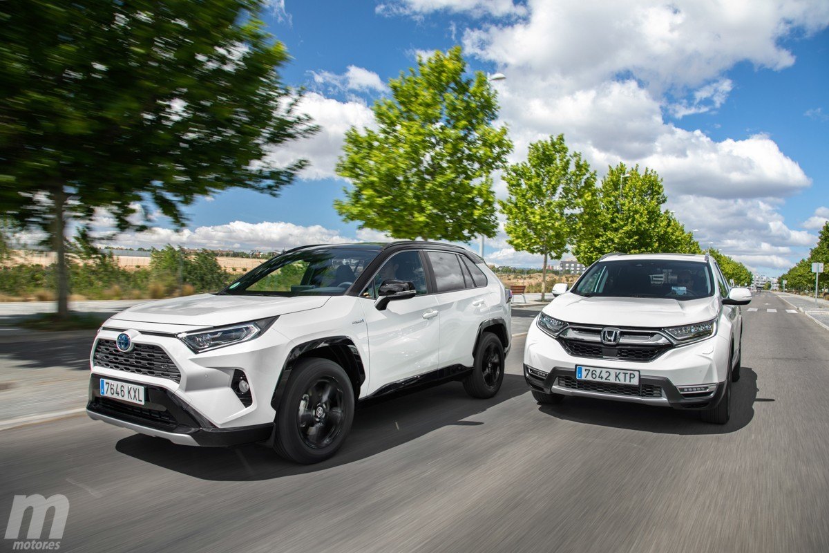 Comparativa Honda CRV Hybrid vs Toyota RAV4 Hybrid, separados al nacer