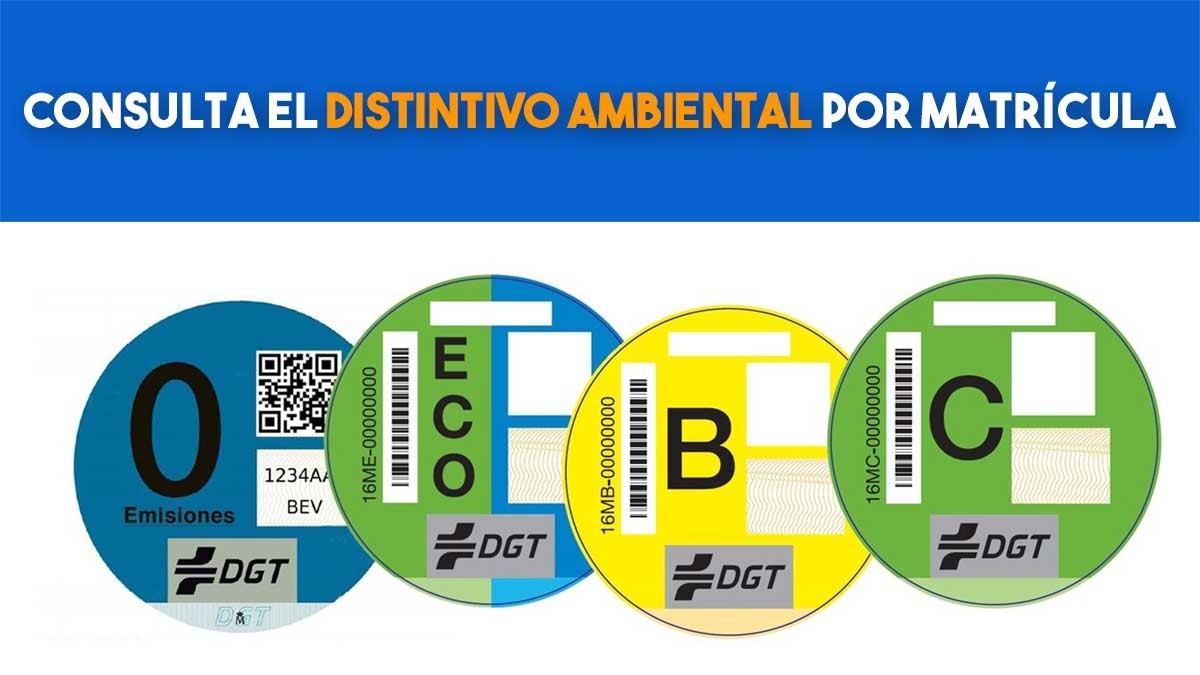 Consulta el distintivo ambiental por matrícula ¿qué pegatina de la DGT me corresponde? - Motor.es