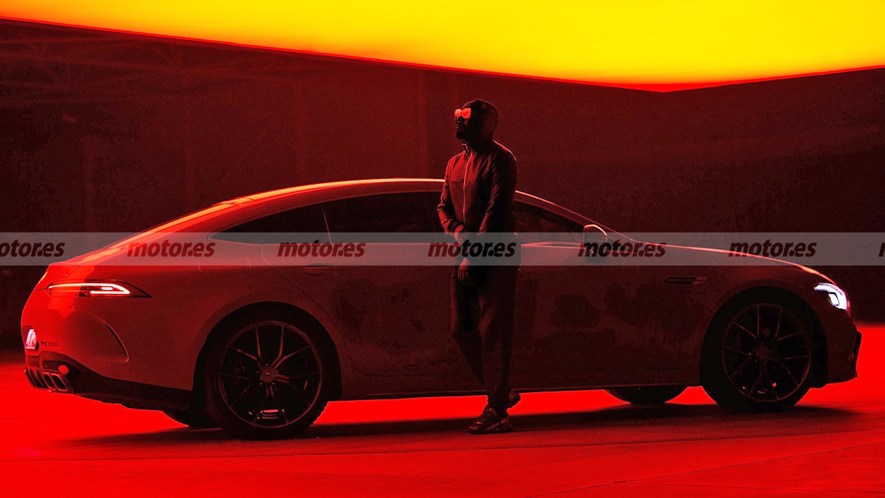 The Silhouette Of The New Mercedes Amg Gt 73 E 4matic Saloon Revealed In This Teaser Bullfrag