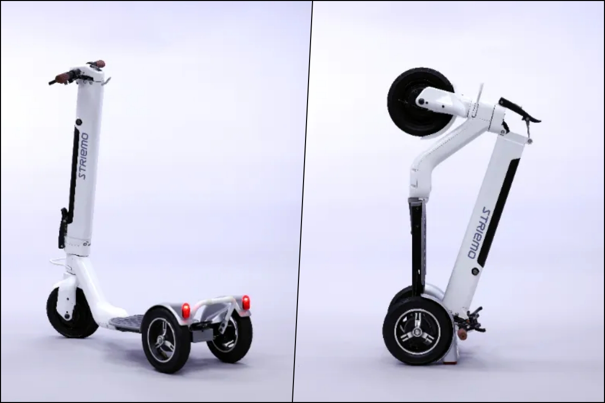 Striemo: el patinete eléctrico de tres ruedas anti caídas de Honda