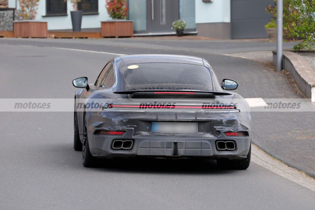 Fotos espía Porsche 911 Turbo S Facelift Coupé
