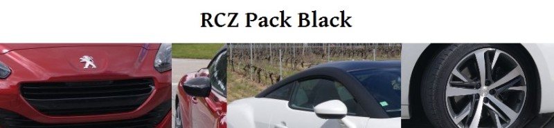 Peugeot RCZ Pack Black Peugeot RCZ Pack Black