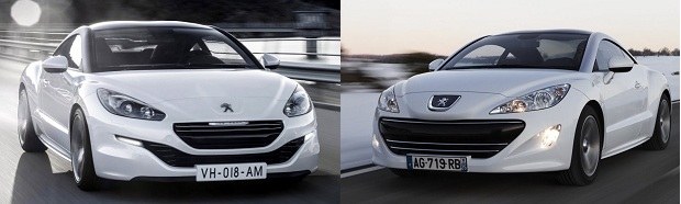 Peugeot RCZ 2013 vs Peugeot RCZ 2010 Peugeot RCZ 2013 vs Peugeot RCZ 2010